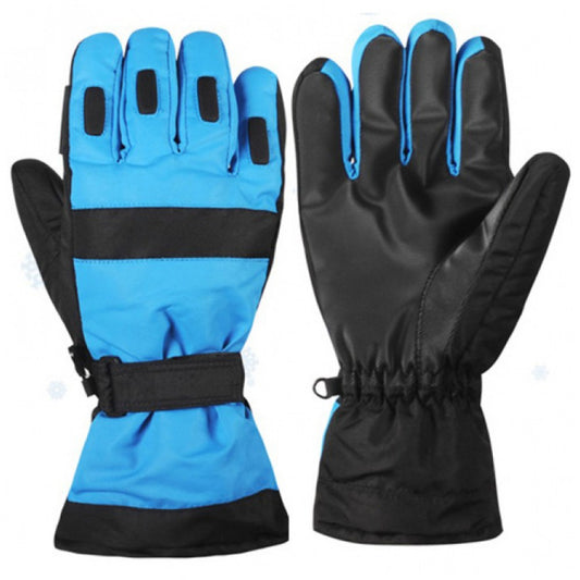Custom Ladies Ski Gloves Fleece Lined Breathable Warm Waterproof Skiing Gloves