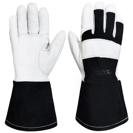 Durable Goat Leather Rigger Gloves Wholesale Customized Work Gloves OEM ODM Logo Printed Safety Gloves