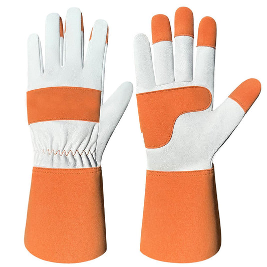 Goat Skin Rigger Work Gloves Factory Supply Industrial Safety Gloves For Construction And General Handling