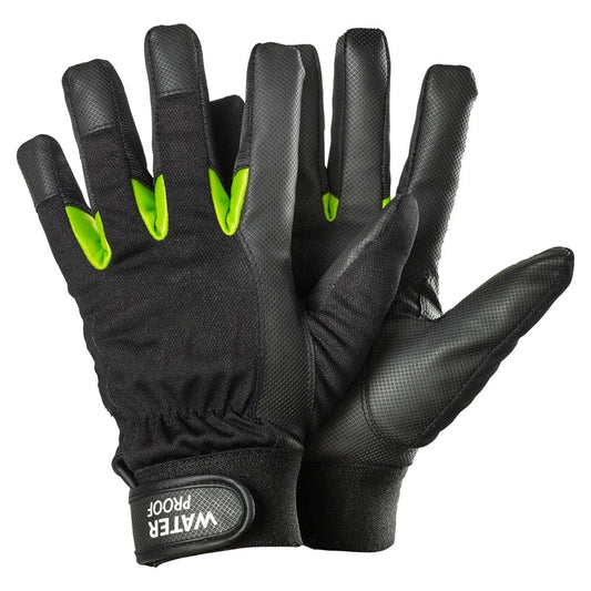 Green And Black Color Top Selling Latest Style Best Quality Product Safety Work Wear Adult Assembly Gloves