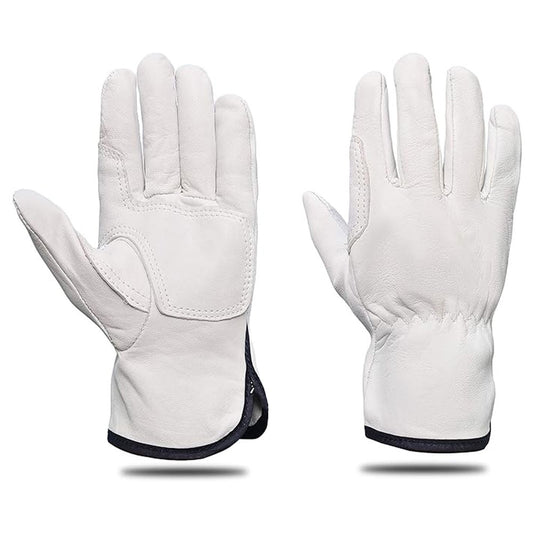 Heavy Duty Working Gloves Flex Grip Dexterity Goat Skin Working Rigger Gloves With Stretchable Wrist