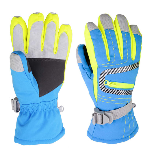 Promotional Custom Logo Ski Gloves Ladies Ski Gloves Best Affordable Ski Gloves Best Ladies Ski Gloves Winter Waterproof Ski Snow 3M Thinsulate Warm Touchscreen Cold Weather Women Gloves Wrist Leashes