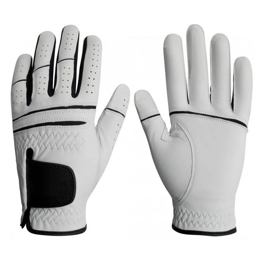 Promotional Custom Wholesale Thin Cabretta Leather Golf Gloves for Better Grip