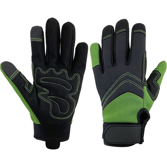 Synthetic Leather Working Gloves With Touchscreen Support Safety Work And Gardening Gloves For Men