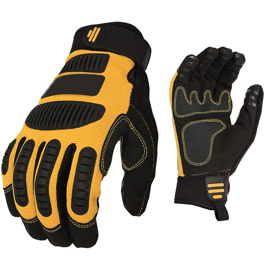 Top Product Synthetic Leather Gloves Anti-Slip Durable Rigger Working Hand Gloves For Construction Work